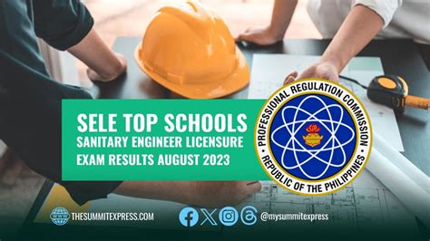 sanitary engineering board exam 2023|SELE RESULTS: August 2023 Sanitary Engineer board exam list .